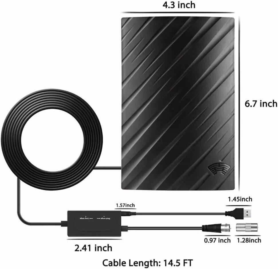 600-Mile Long Range HDTV Antenna for Indoor Use – 4K & 1080P Digital Reception for Clear Signal and Enhanced Viewing Experience