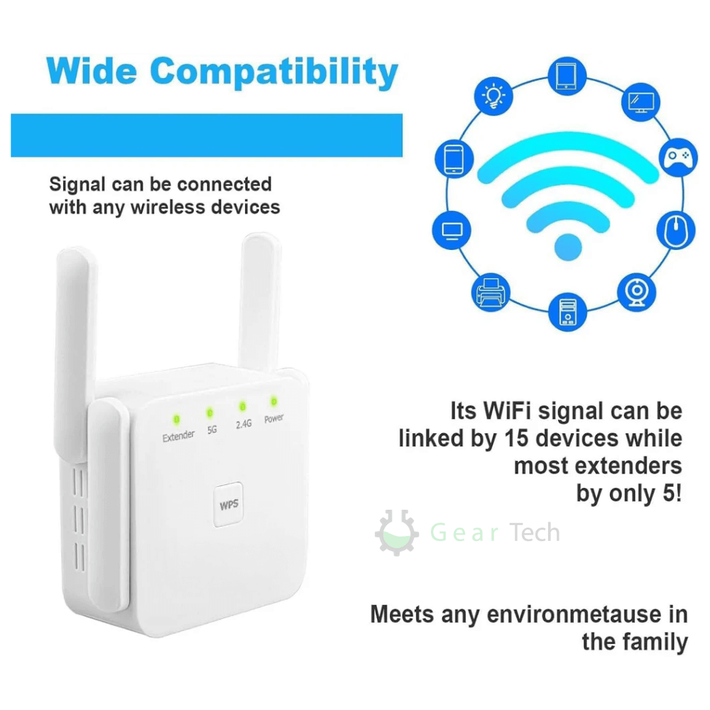 UltraXtend 5G WiFi Booster – High-Speed WiFi Extender for Stronger Internet Connection