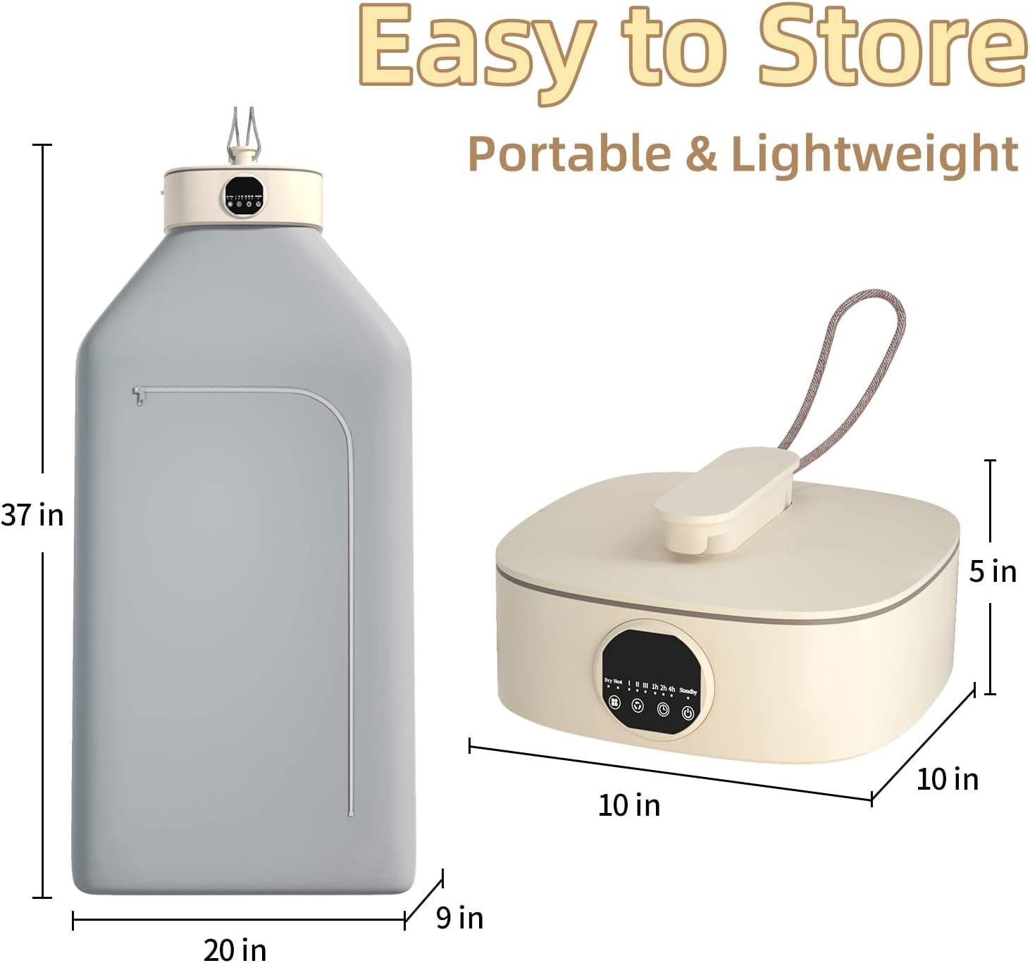 Portable Clothes Dryer Machine - Compact Electric Drying Solution for Home, Apartment & Travel