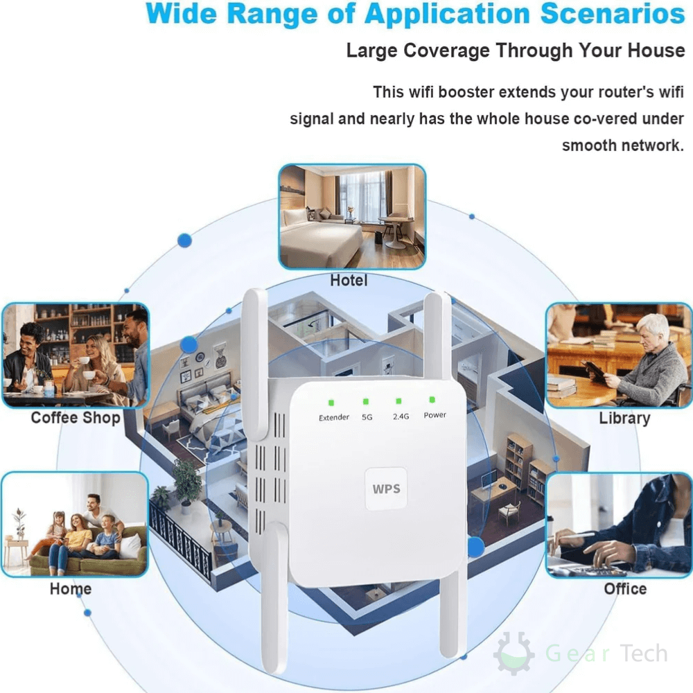 UltraXtend 5G WiFi Booster – High-Speed WiFi Extender for Stronger Internet Connection