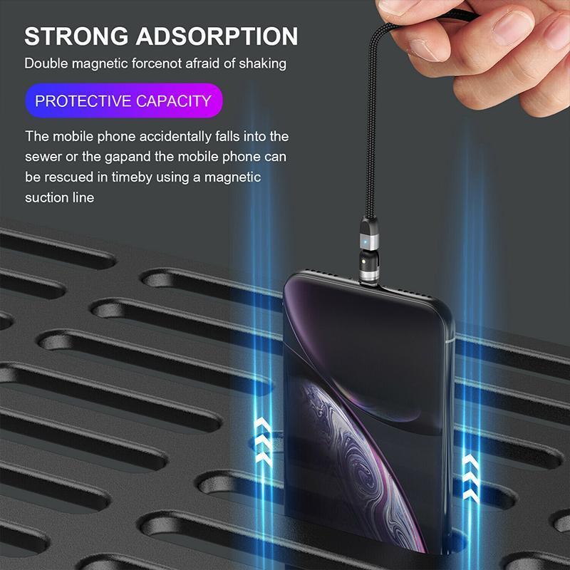 3-IN-1 DESIGN 360° Magnetisches Kabel