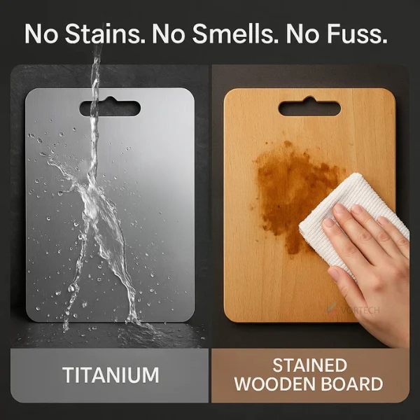 Titanium Cutting Board | Scratch-Proof, Non-Toxic & Dishwasher-Safe for Safe Food Preparation