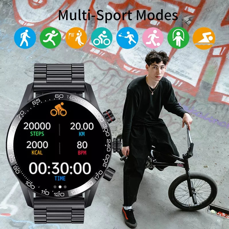 2022 NEUE SMARTWATCH ANPASSBARES ZIFFERNblatt SPORT WASSERDICHT BLUETOOTH ANRUF SMARTWATCH ECG+PPG