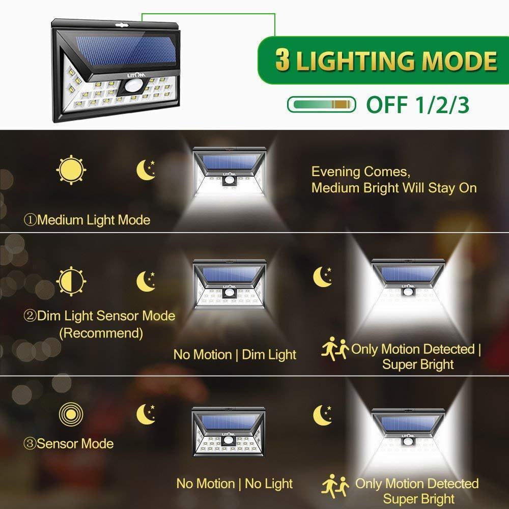 24 LED Solar Lights Outdoor