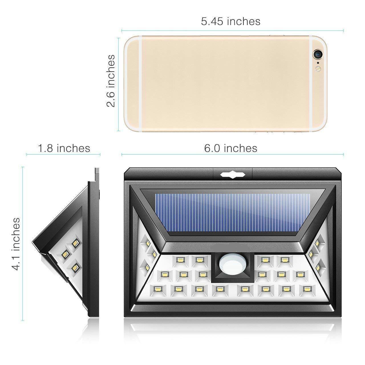 24 LED Solar Lights Outdoor