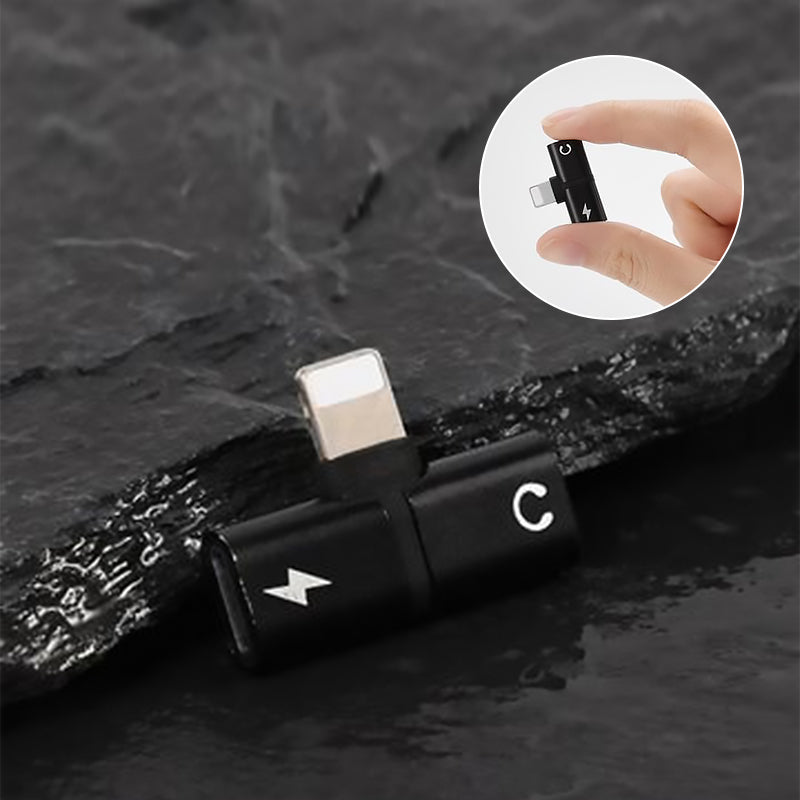 2-in-1 Dual-Port Kopfhöreradapter für iPhone