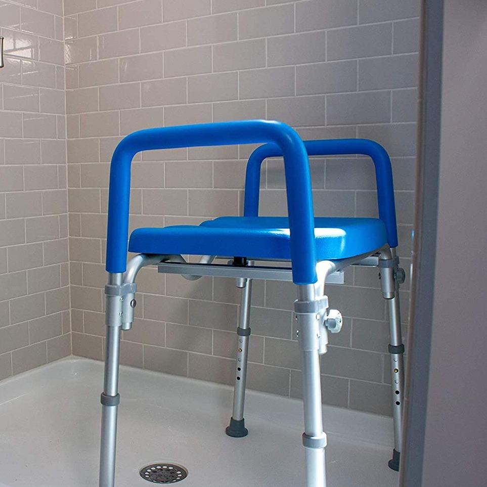 Verstellbarer Toilettensitz mit Armlehnen für Senioren 190 kg