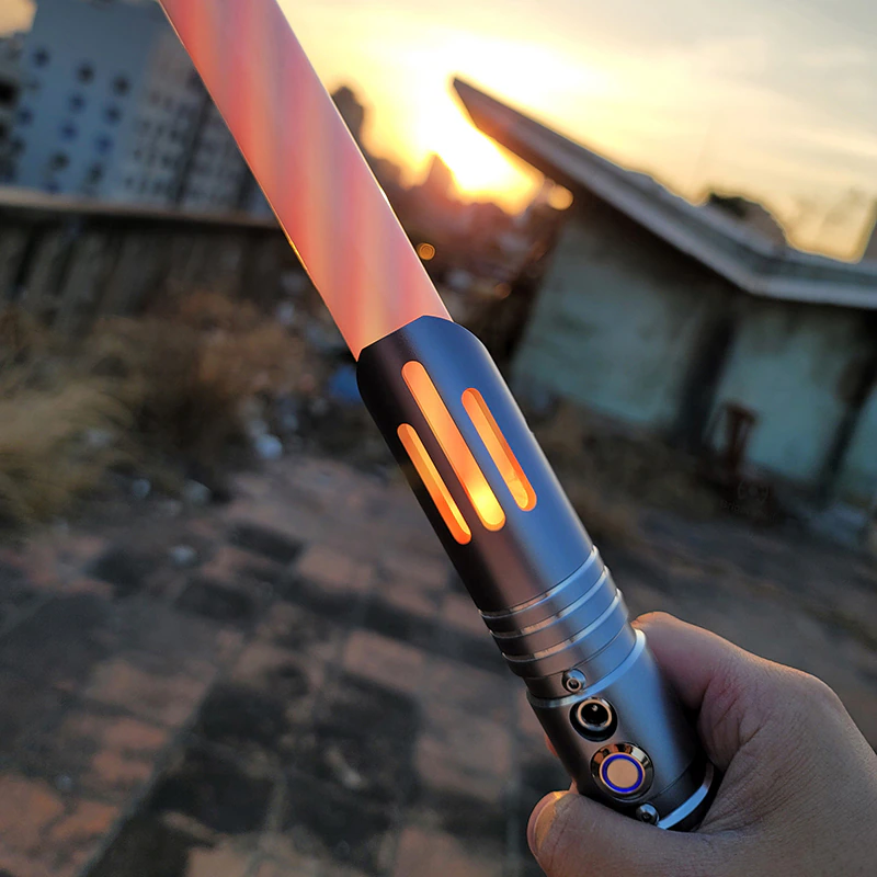 2023 Neue Cyberpunk-Laser-Schwert, Geräuscheffekte, skalierbar, sieben Farben, Cosplay-Requisiten