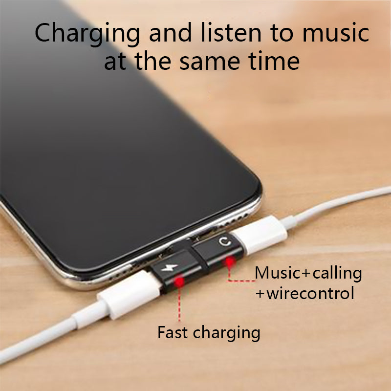 2-in-1 Dual-Port Kopfhöreradapter für iPhone