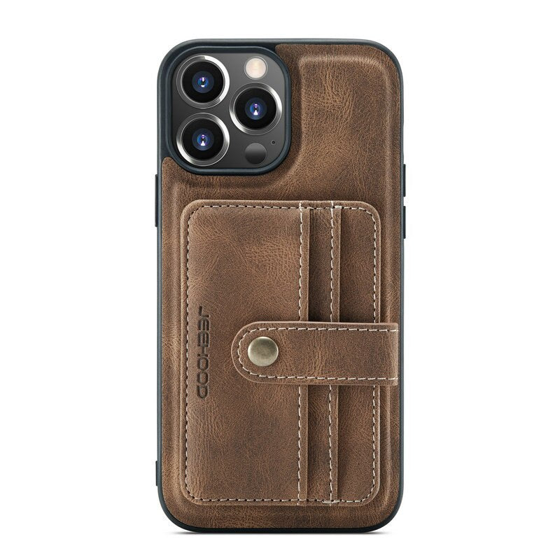 2 in 1 Abnehmbare magnetische Brieftasche Leder Telefon Fall Mit Karte Slot Halter Für iPhone
