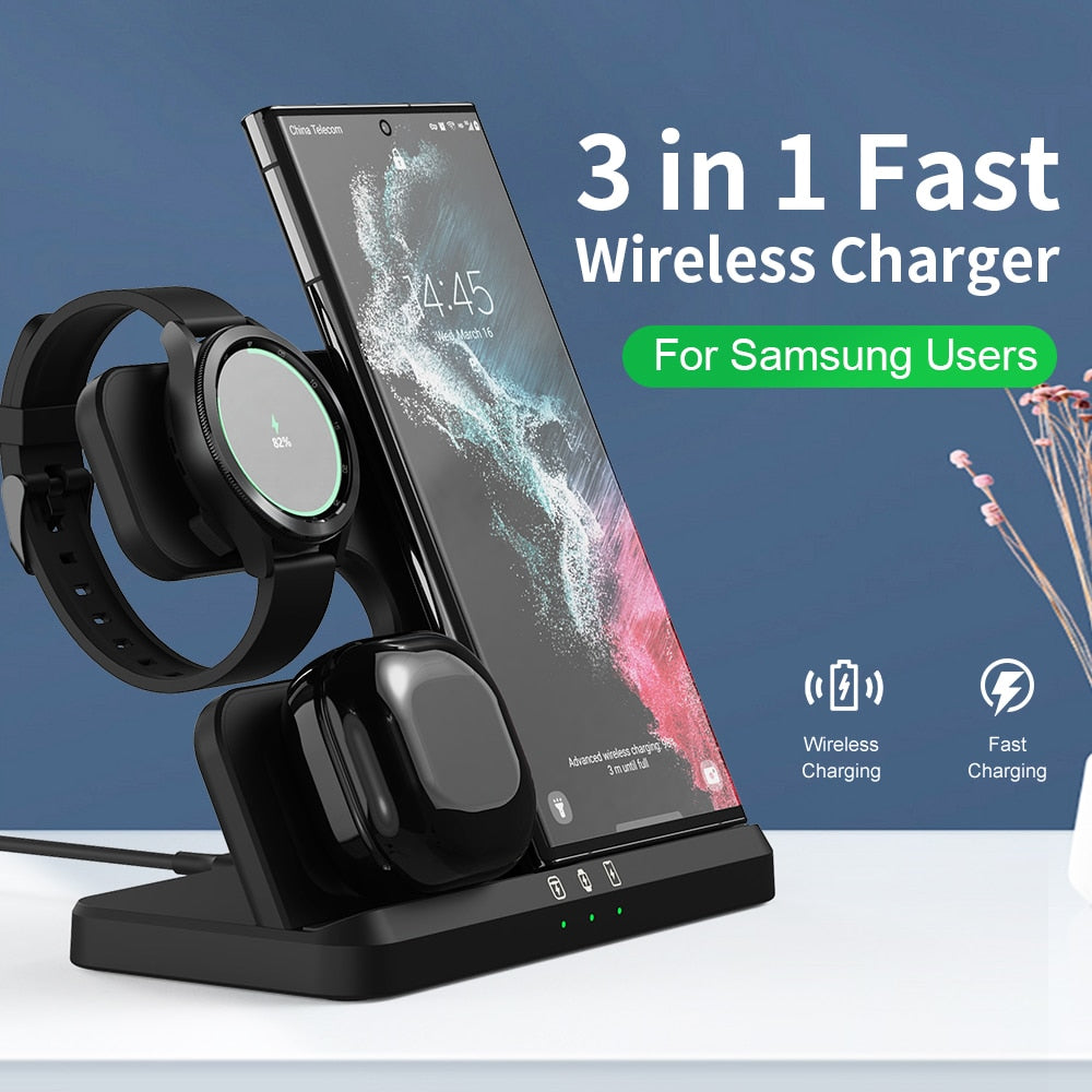 3 IN 1 WIRELESS LADENSTATION FÜR SAMSUNG GALAXY Z FOLD 4, SAMSUNG Z FOLD 4 ZUBEHÖR