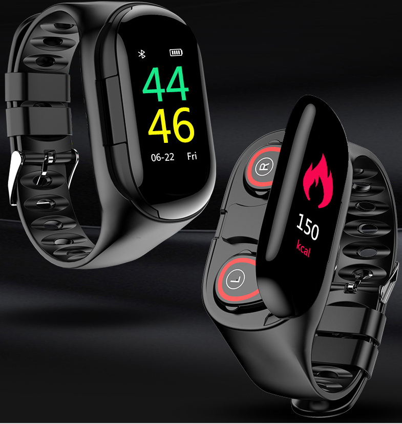 2 In 1 Smartwatch mit Bluetooth-Ohrhörern
