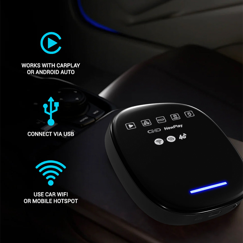 2023 Wireless Android Auto/CarPlay Adapter Streaming Multimedia Box mit HDMI & 4G SIM