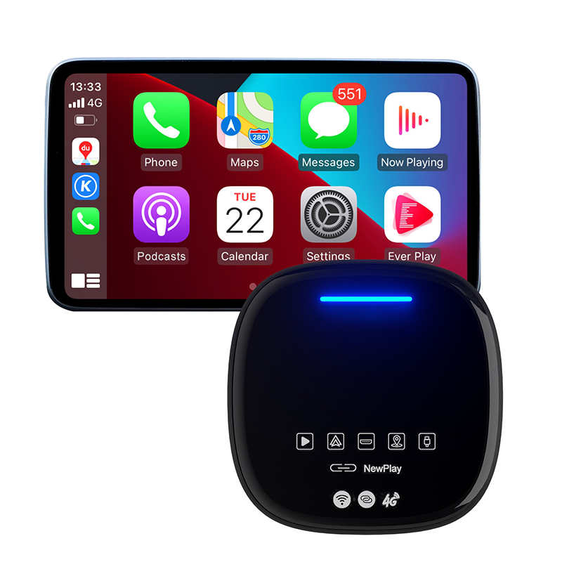 2023 Wireless Android Auto/CarPlay Adapter Streaming Multimedia Box mit HDMI & 4G SIM