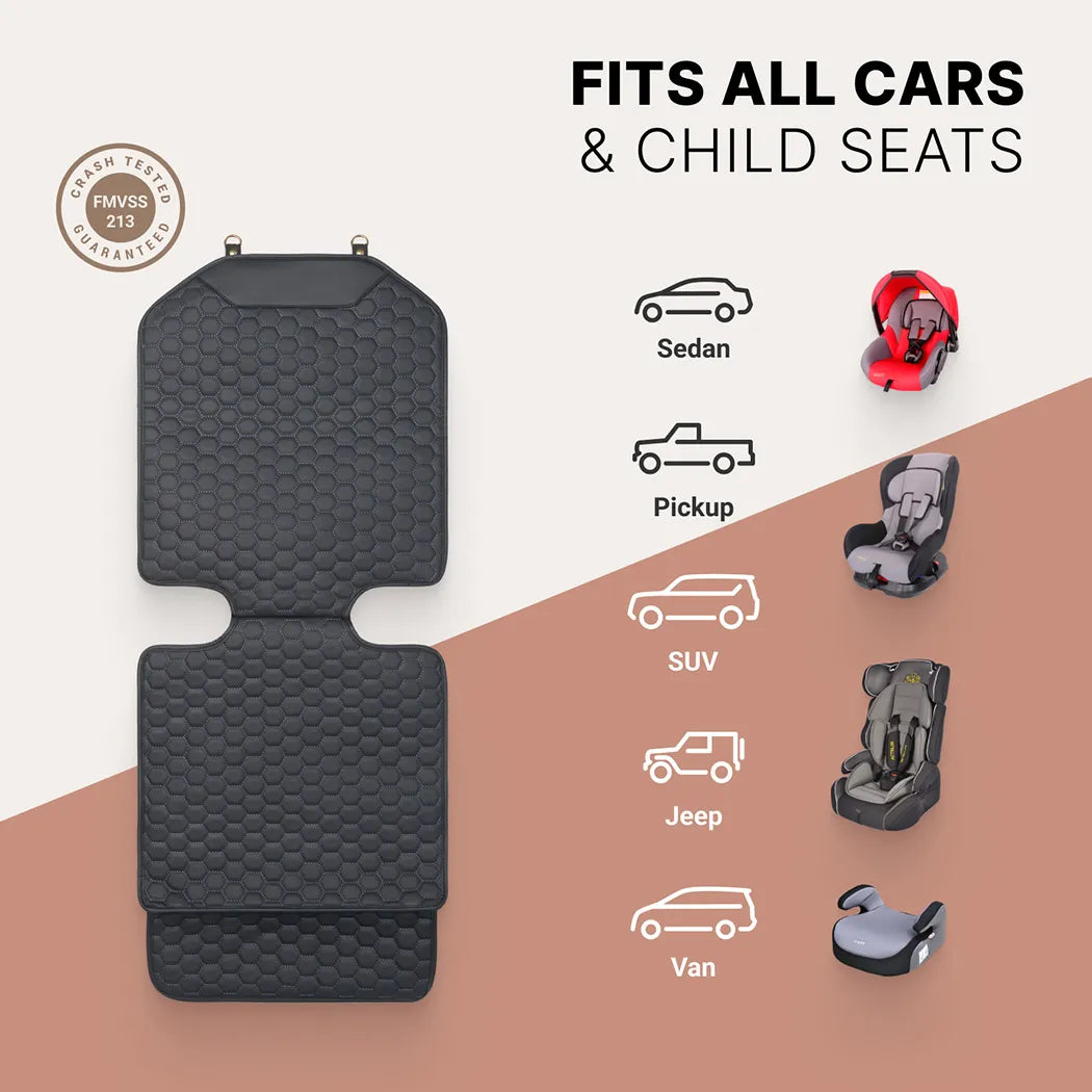 Car Seat Protector Mat | Waterproof, Anti-Slip & Ideal for Families and Ride-Share Drivers