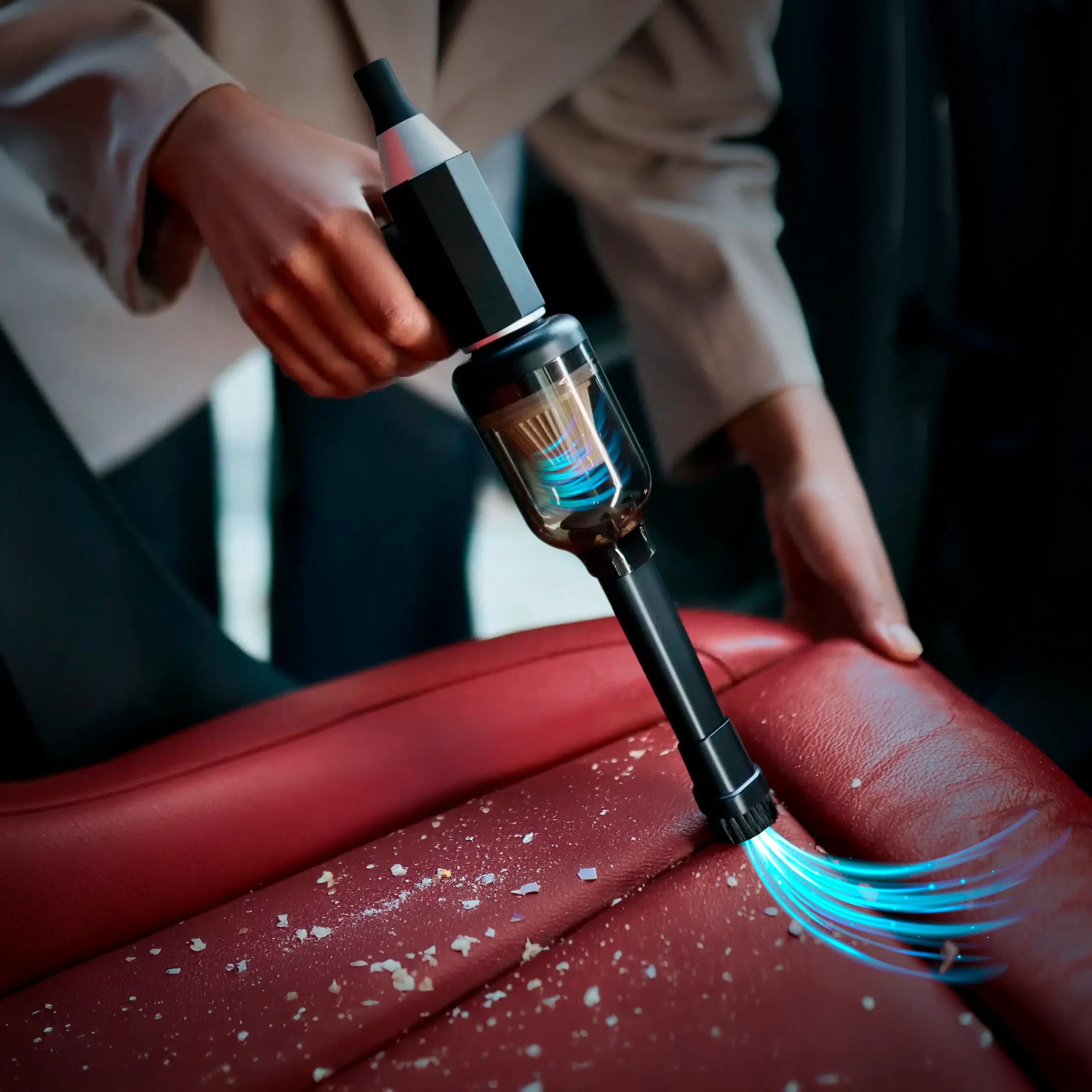 Portable Car Vacuum Cleaner | Wireless, Lightweight & Versatile for Home, Garage & Auto Cleaning