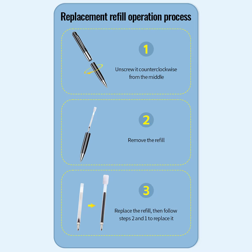 Digitaler Sprachaktivierter Aufnahme-Stift mit 360° für Besprechungen und Meetings