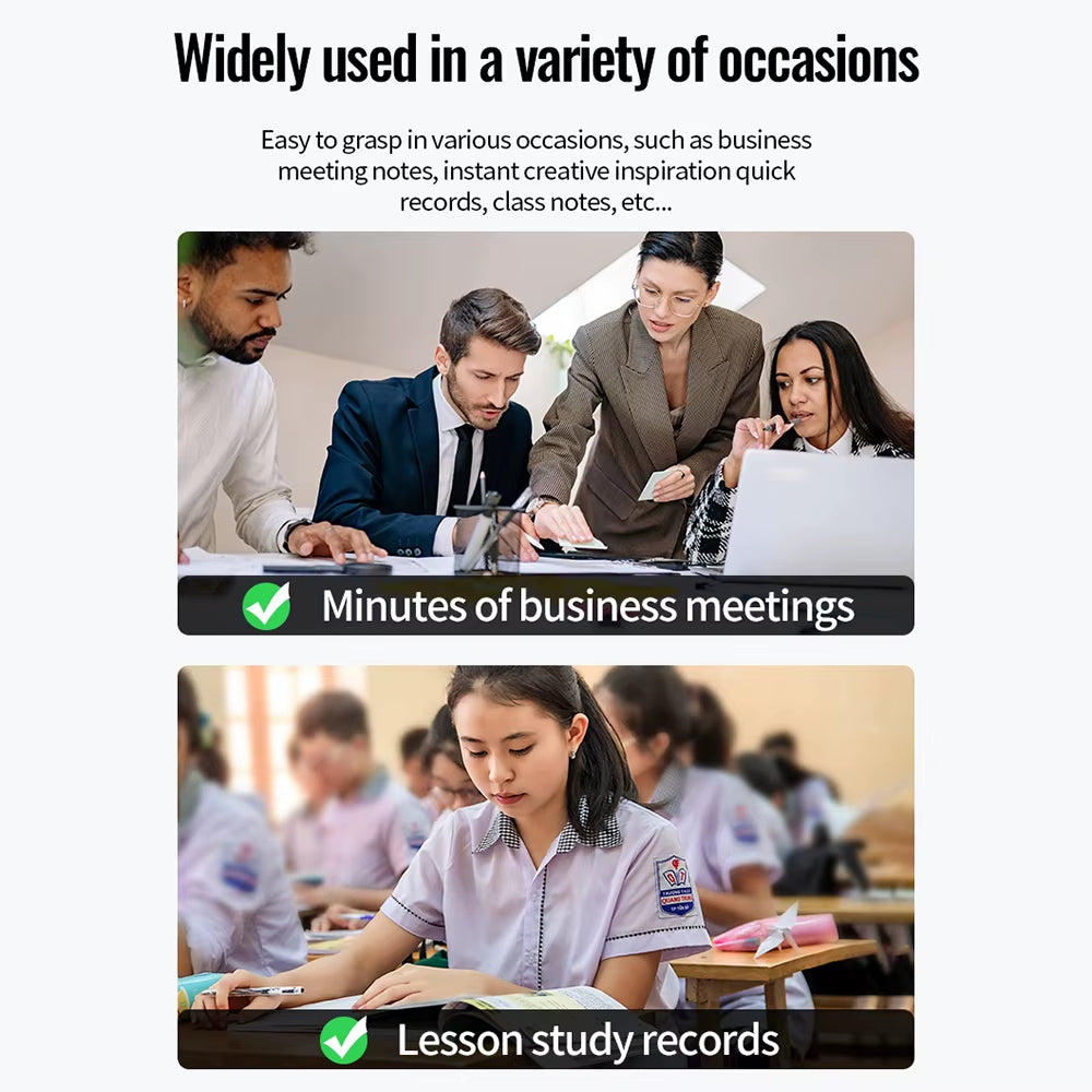 Digitaler Sprachaktivierter Aufnahme-Stift mit 360° für Besprechungen und Meetings