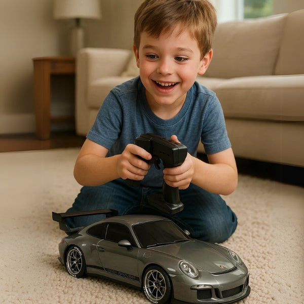 4WD RC Car with LED Lights – Retro Drift Master Remote Control Vehicle for Off-Road Adventures & Outdoor Fun