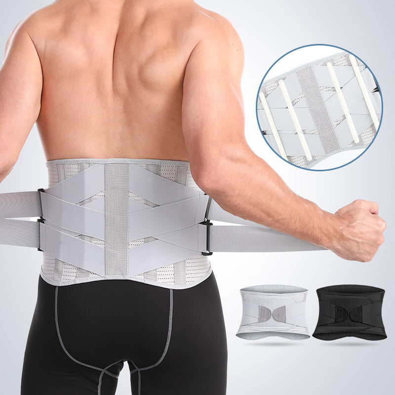 Men Lumbar Back Belt Lumbar Sports Waist Support Orthopedic Spine Corset Back
