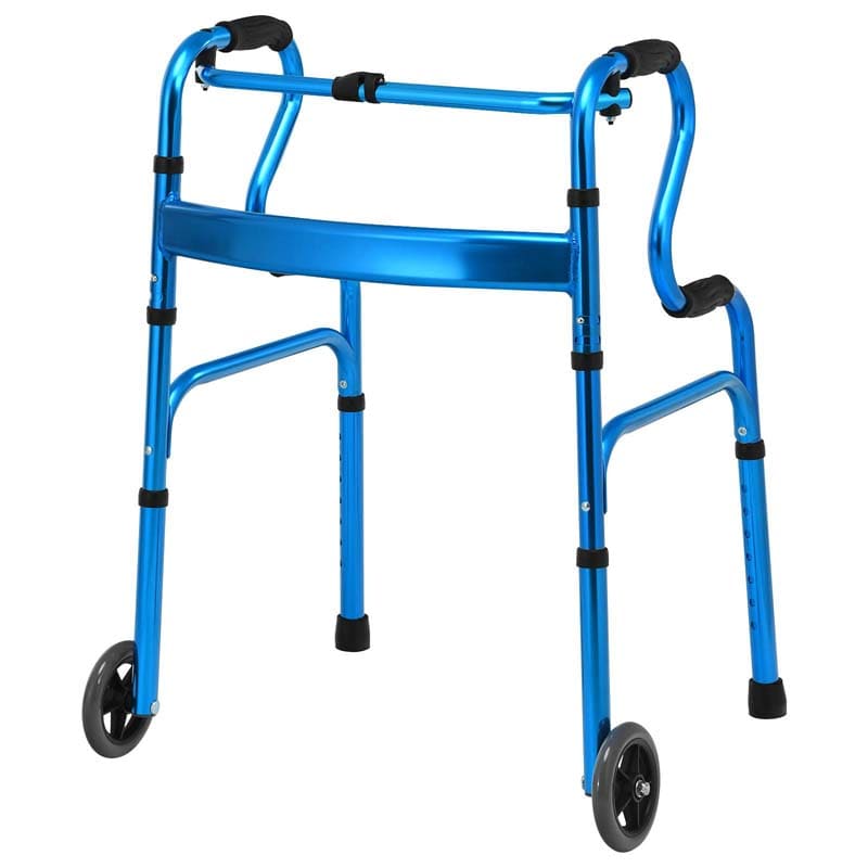3-in-1 Faltbarer Gehwagen mit Doppelgriffen & 5" Rädern – bis 200 kg