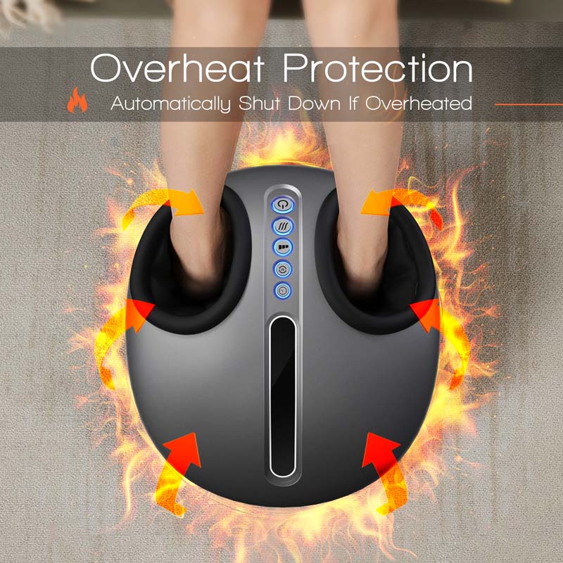 Elektrischer Fußmassagegerät mit Wärme – Shiatsu Tiefenknetmassage