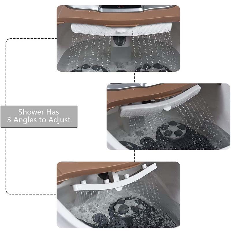 Beheiztes Fußbad mit Shiatsu-Massage & verstellbaren Düsen