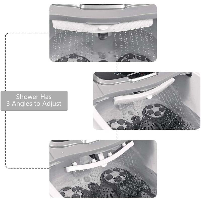 Beheiztes Fußbad mit Shiatsu-Massage & verstellbaren Düsen