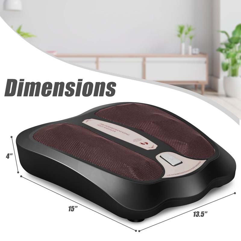 3-in-1 Elektrisches Fußmassagegerät mit Shiatsu & Infrarotwärme