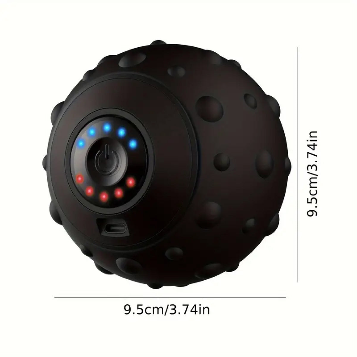 Portable Vibrating Fitness Ball | Leg Muscle Relaxation & Pain Relief - Full Body Pro Massager for Recovery & Fitness
