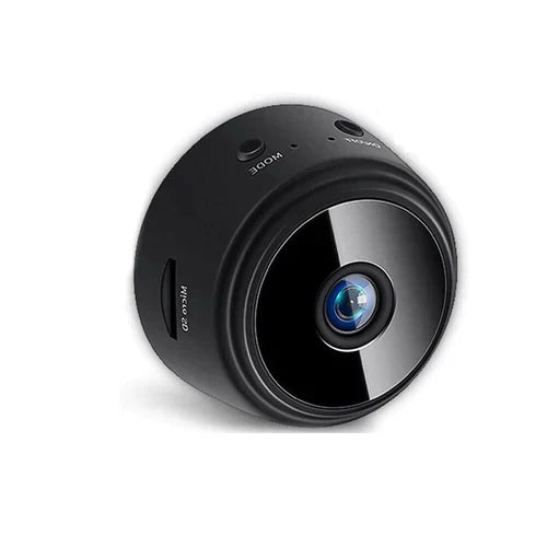 Kompakte kabellose WLAN-Überwachungskamera – 1080P Full HD – mit Nachtsicht, Bewegungserkennung und App-Zugriff – ideal für Heimüberwachung und Sicherheit – geeignet für den Innenbereich – mit Unterstützung für MicroSD-Kartenspeicher