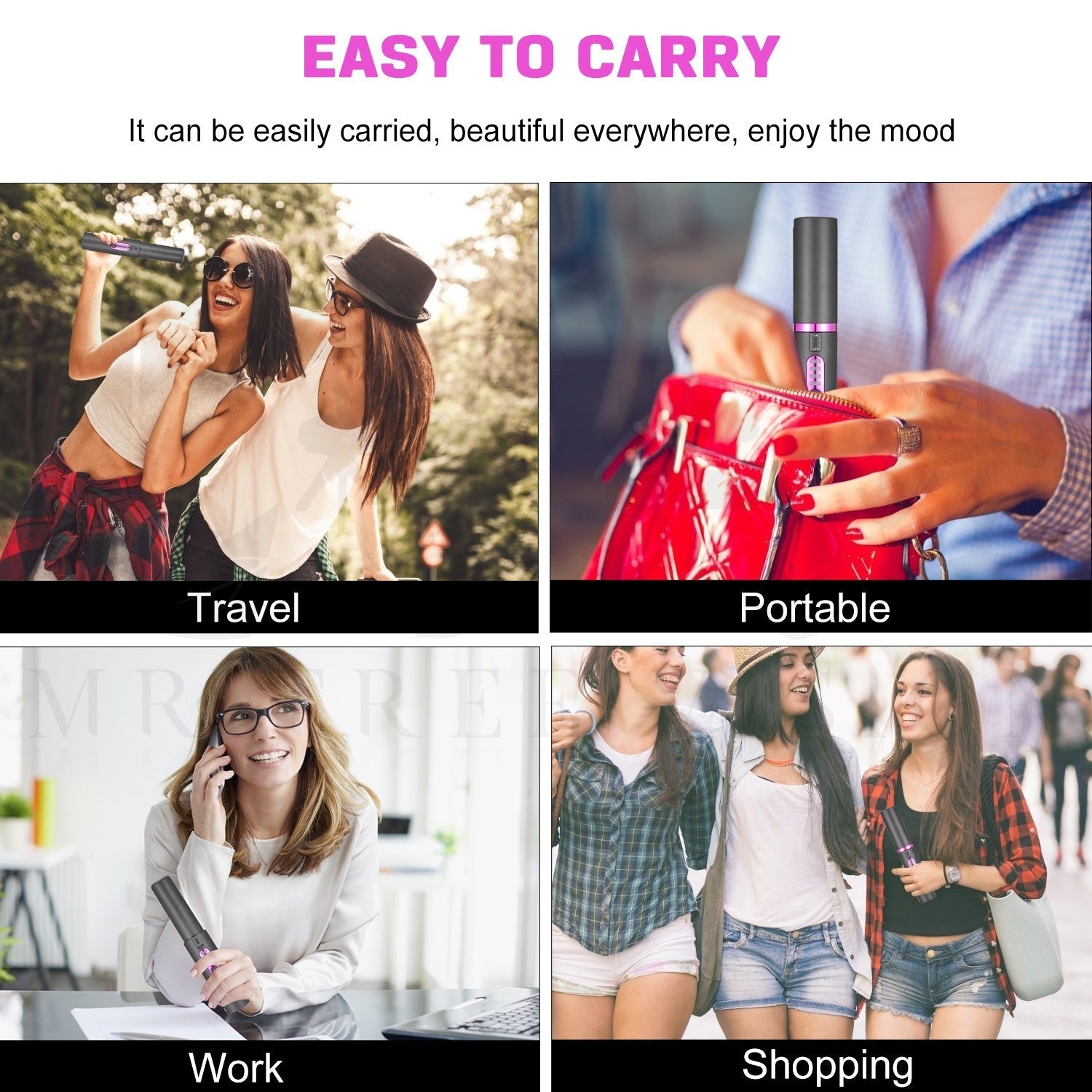 New USB Charging Mini Wireless Travel Hair Iron