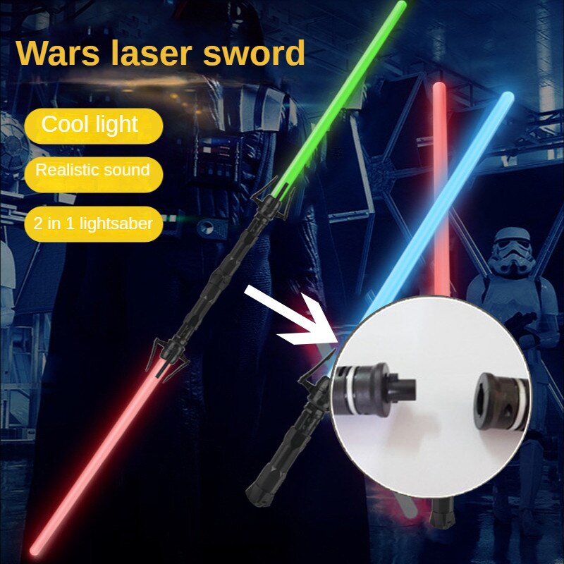 2023 Neue Cyberpunk-Laser-Schwert, Geräuscheffekte, skalierbar, sieben Farben, Cosplay-Requisiten