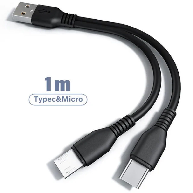2 in 1 Ladekabel Multi USB Port