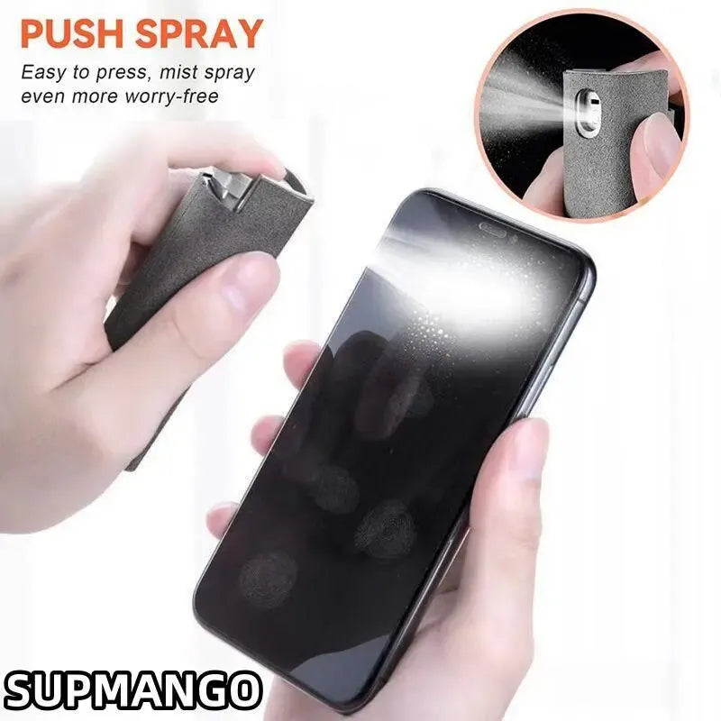 2in1IO CLEAN Mini Bildschirmreiniger Spray – Fingerabdruckfreier Bildschirmreiniger für Smartphones