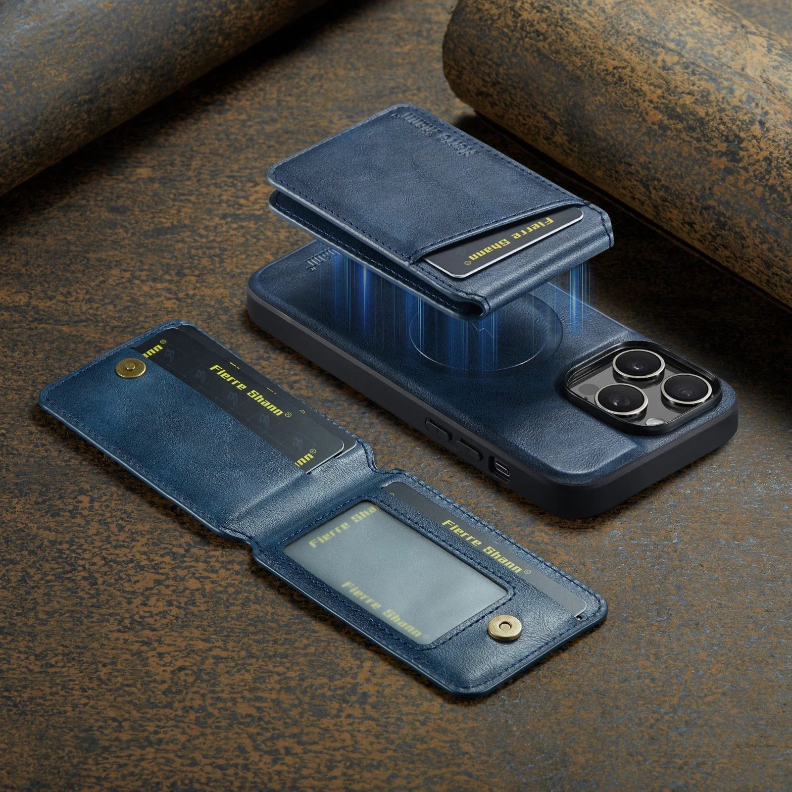 2 In 1 Abnehmbare Magnetische Karten Solt Geldbörse Lederhülle für iPhone Vertikale Tasche Tasche Cover
