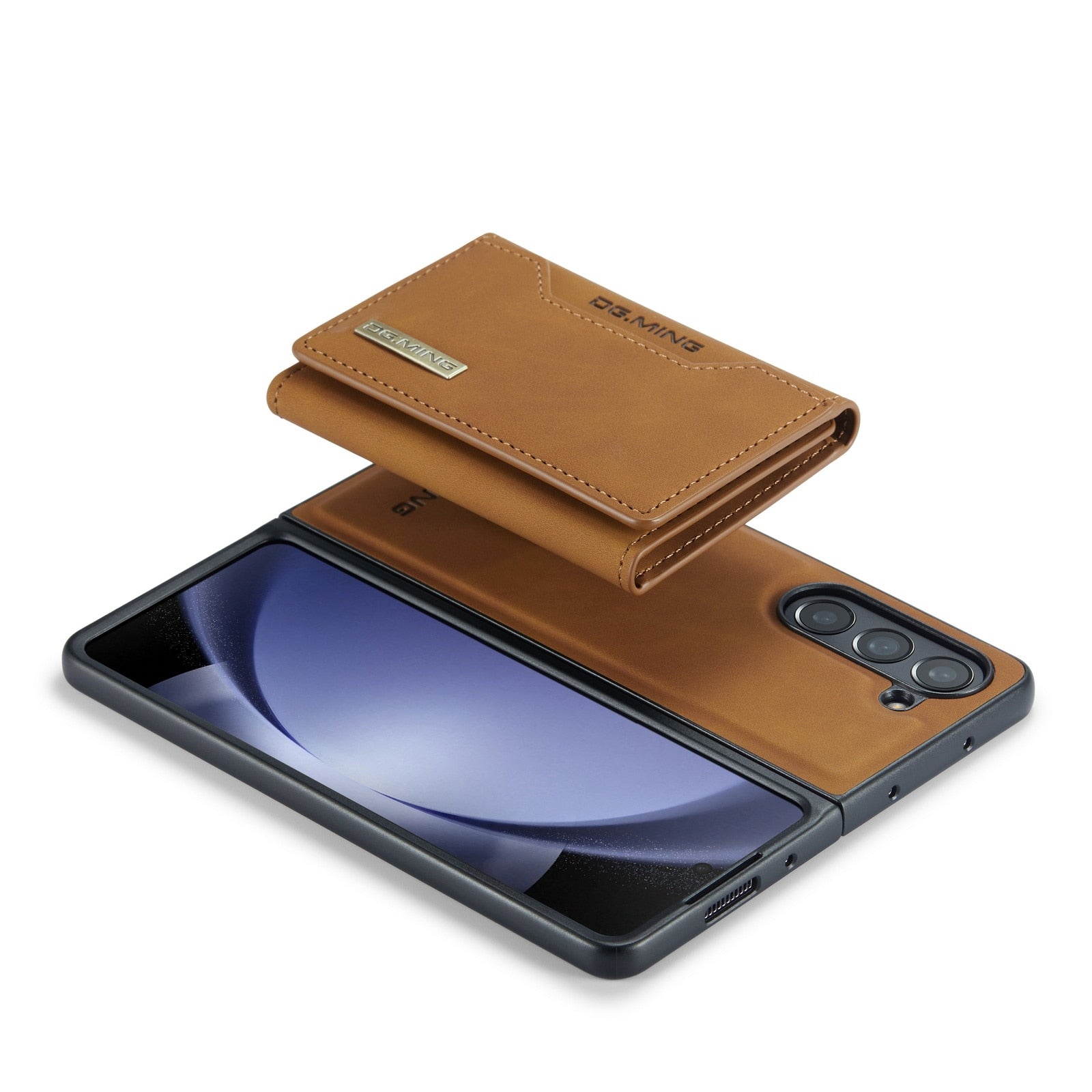 2 in 1 abnehmbarer Kartenetui Geldbeutel Lederhülle für Samsung Galaxy Z Fold5 Fold4 Magnetische Tasche Geldbörse Ständerabdeckung