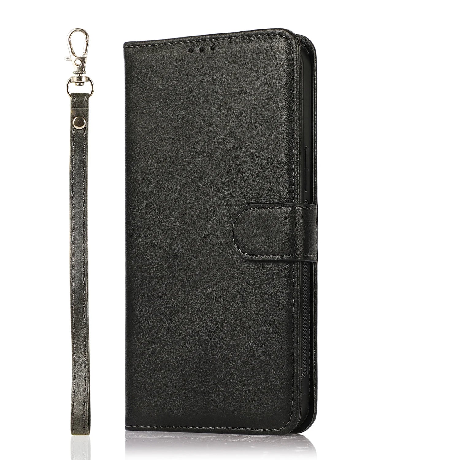 2 in 1 Magnetic Flip Leder Geldbörse Hülle für iPhone Kartenfach Abnehmbare Abdeckung
