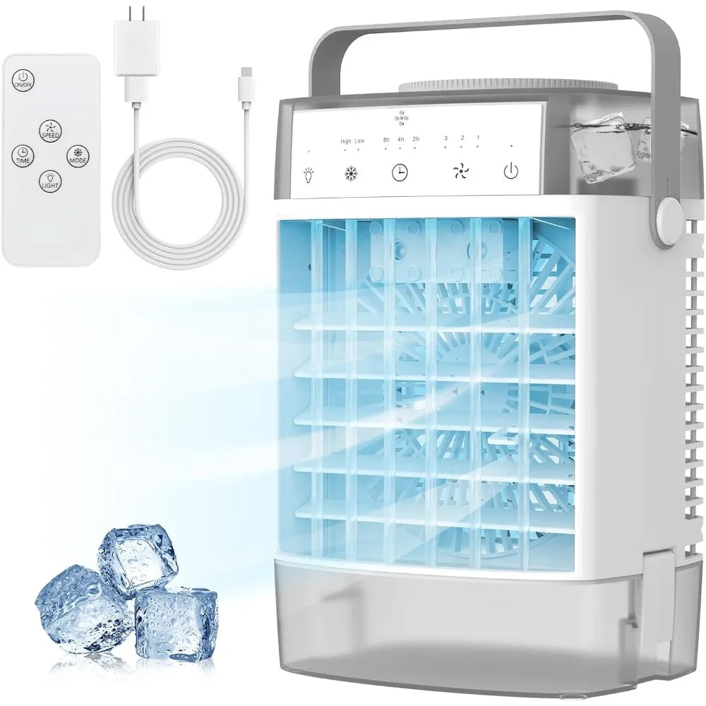 3-in-1 Portable Air Conditioner | Compact, 1000mL Water Tank & Timer for Home, Office & Outdoor Use