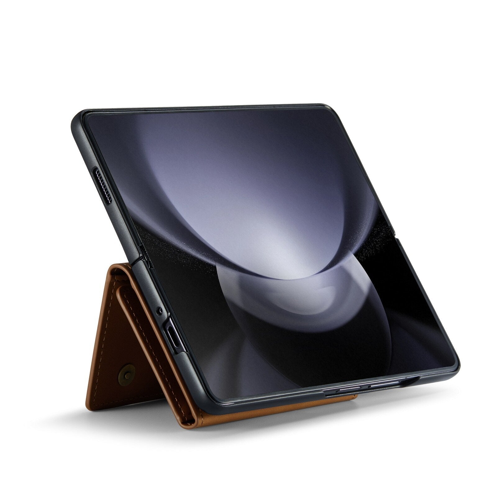 2 in 1 abnehmbarer Kartenetui Geldbeutel Lederhülle für Samsung Galaxy Z Fold5 Fold4 Magnetische Tasche Geldbörse Ständerabdeckung