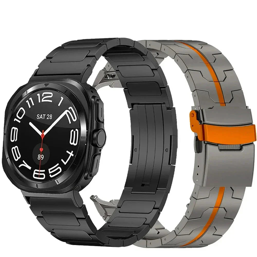 2-Pack Reine Titan Uhrenarmbänder für Samsung Galaxy Watch Ultra 47mm