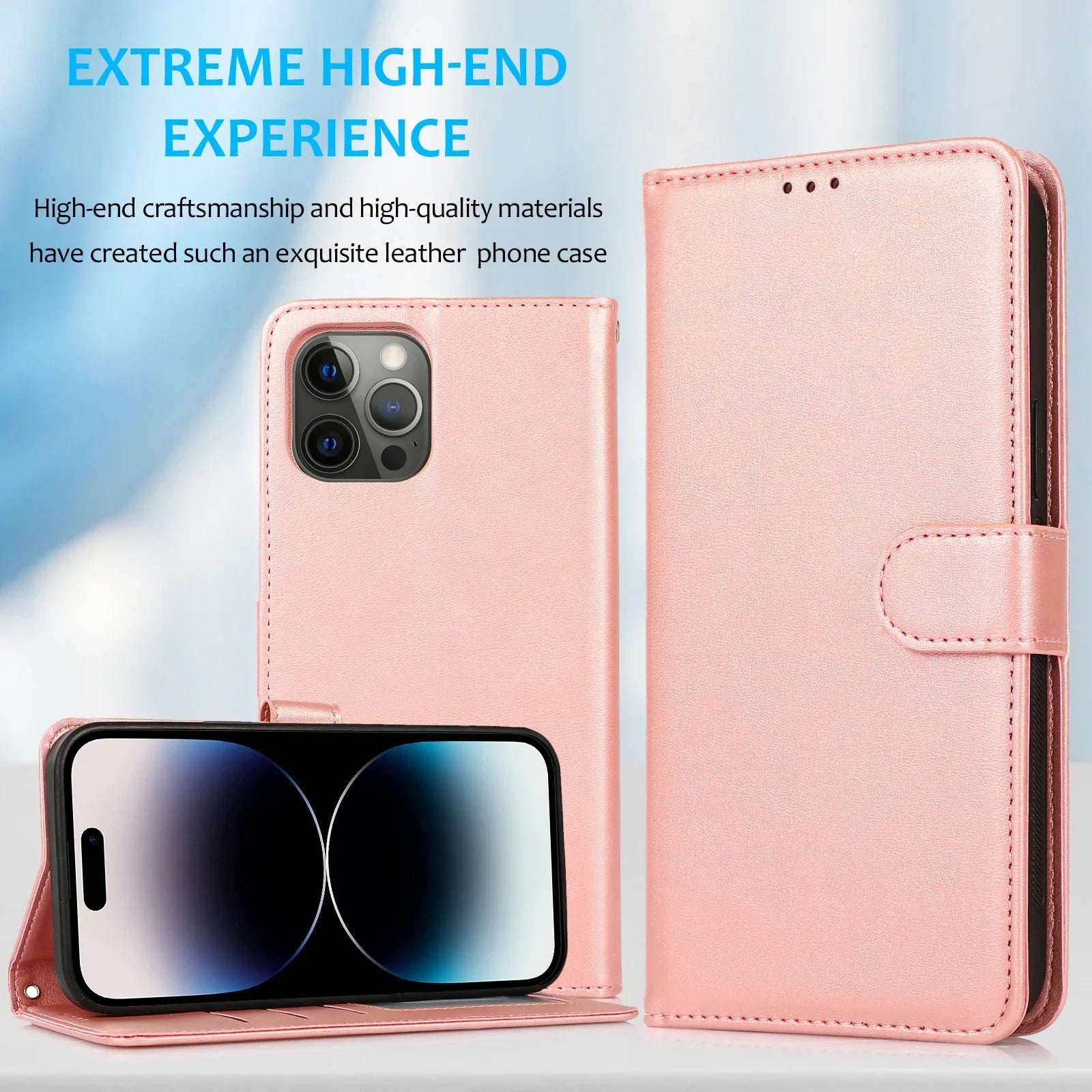 2 in 1 Magnetic Flip Leder Geldbörse Hülle für iPhone Kartenfach Abnehmbare Abdeckung