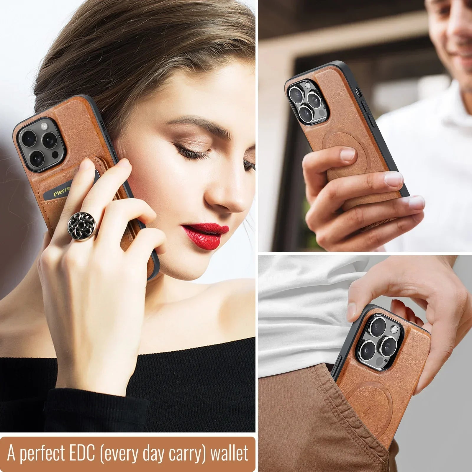 2 In 1 Abnehmbare Magnetische Karten Solt Geldbörse Lederhülle für iPhone Vertikale Tasche Tasche Cover