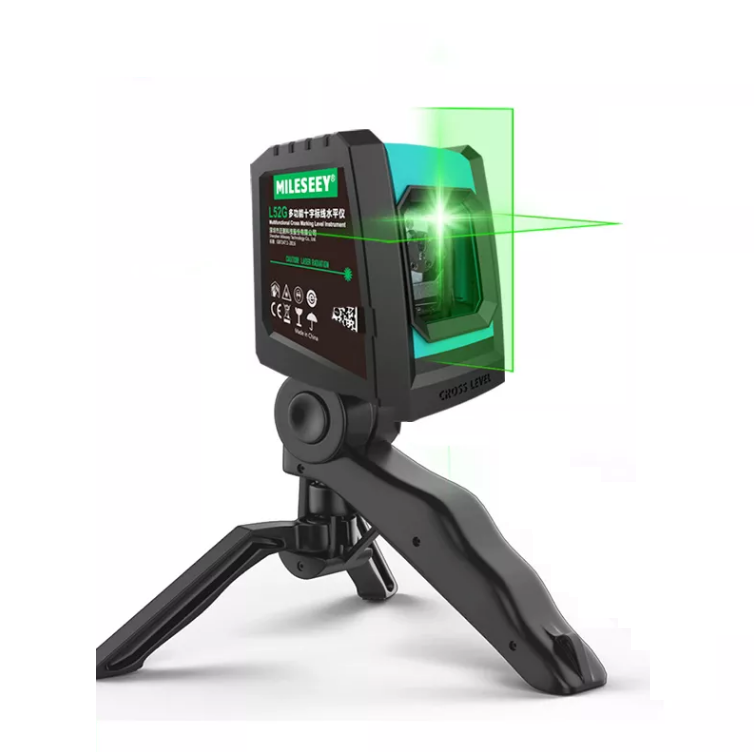 2 Linien-Laserniveau mit Batterie und Stativ Rotationslaser Horizontal- und Vertikalquerschnitt