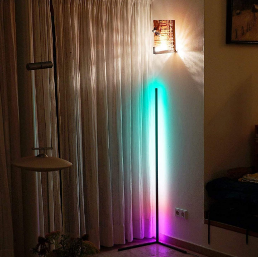Tripod Floor Lamp Living Room Indoor RGB Atmosphere LED Standing Light For Bedroom Decoration