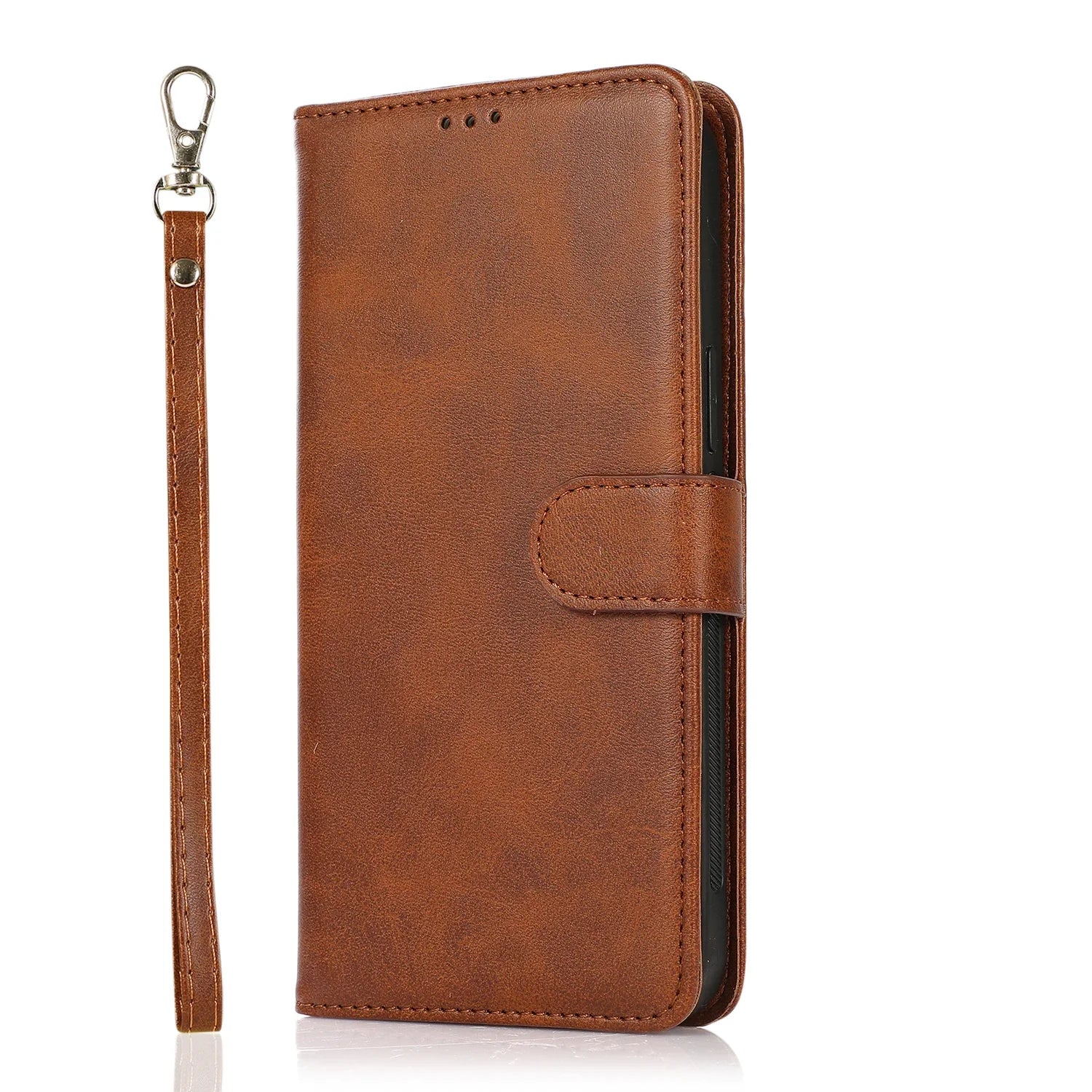 2 in 1 Magnetic Flip Leder Geldbörse Hülle für iPhone Kartenfach Abnehmbare Abdeckung