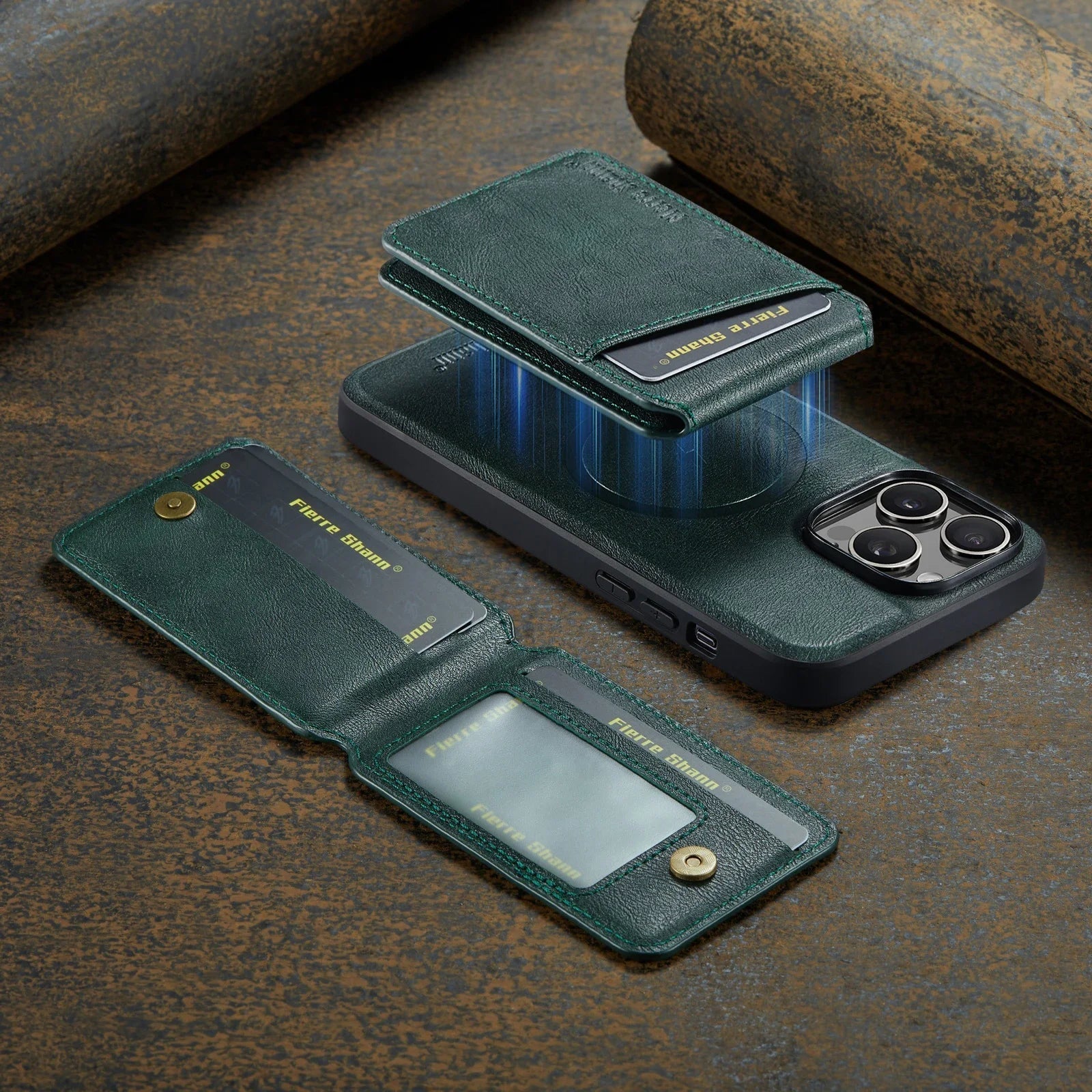 2 In 1 Abnehmbare Magnetische Karten Solt Geldbörse Lederhülle für iPhone Vertikale Tasche Tasche Cover