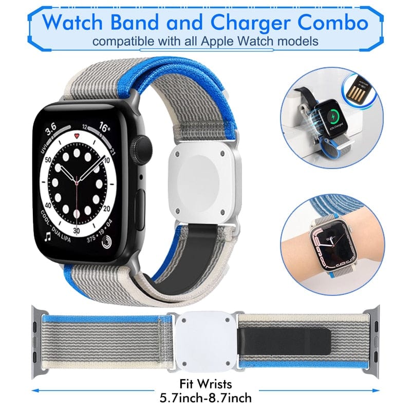2-in-1-Ladegerät für Sport-Loop-Uhrenarmband