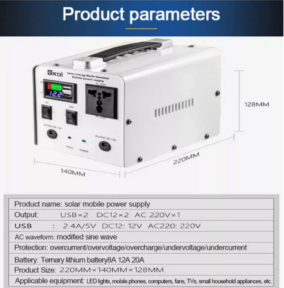 120.000mAH tragbare multifunktionale Solarstromversorgung