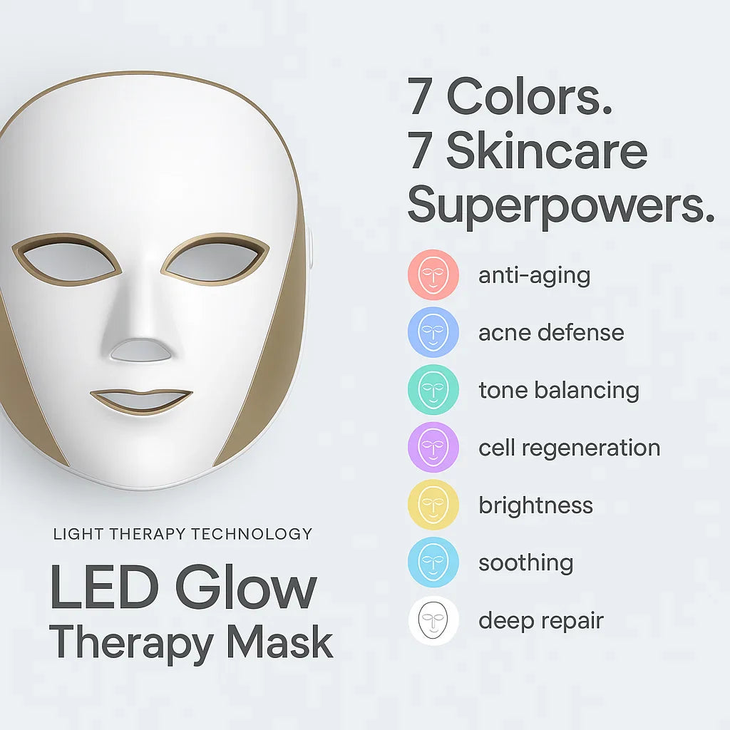 Cleopatra LED Mask | Advanced Glow Therapy Skin Care Beauty Device for Radiant Complexion